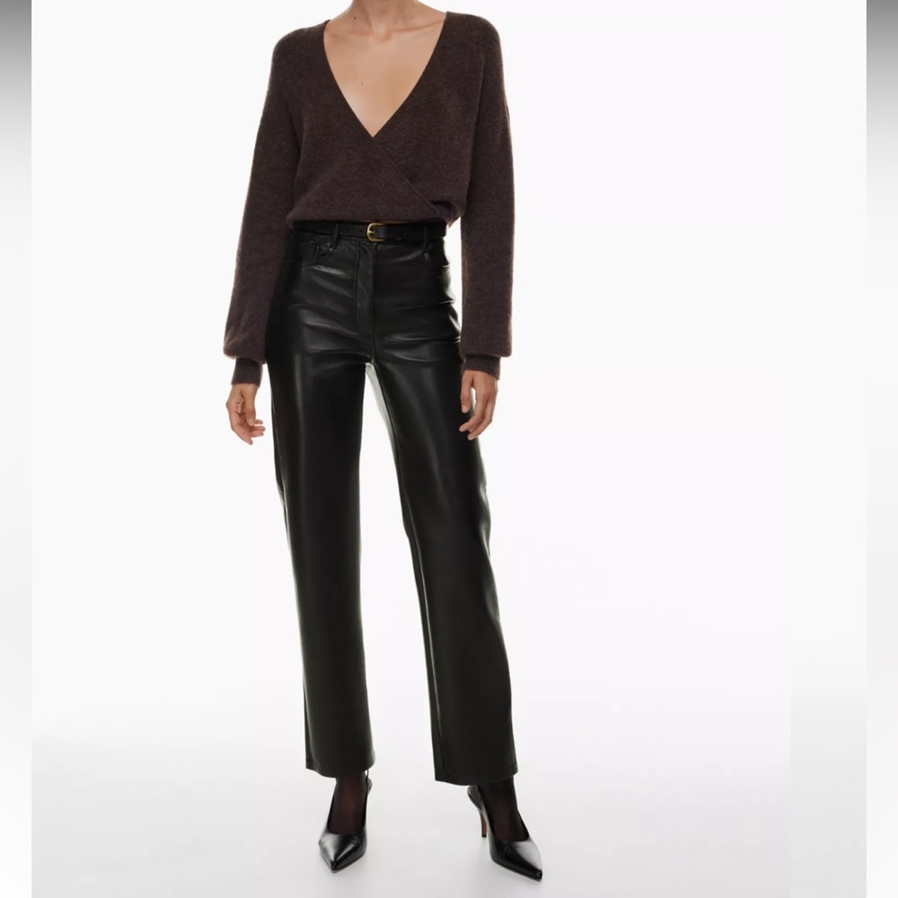 Aritzia Wilfred Leather Pants